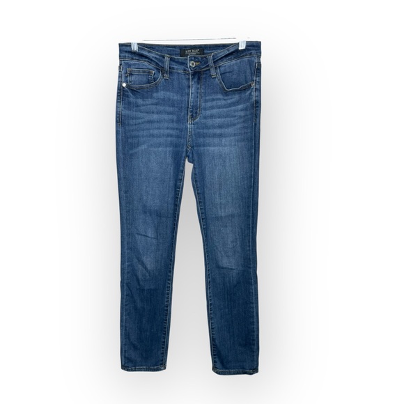Judy Blue Denim Straight Fit Blue Jeans Women Size 27 Style JB82356DK - Picture 1 of 8